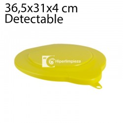 Tapa cubo para manipular alimentos 12L detectable amarillo