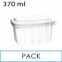 50 Envases plástico PP para microondas 370ml