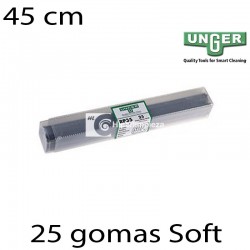 25 gomas limpiacristales Unger Soft 45 cm