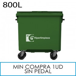 Contenedor basura 800L verde