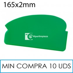 Rasqueta detectable 165x2mm verde