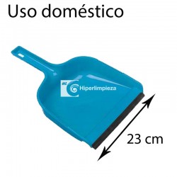 Recogedor de mano doméstico 23 cm azul