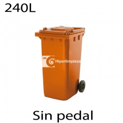 Contenedor de basura 240L naranja