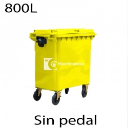Contenedor de basura 800L amarillo