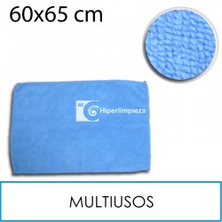 5 Bayetas Terry Microfibra 60x65cm 320g Azul