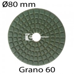 Disco diamantado R diámetro 80 grano 60