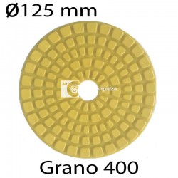 Disco diamantado R diámetro 125 grano 400