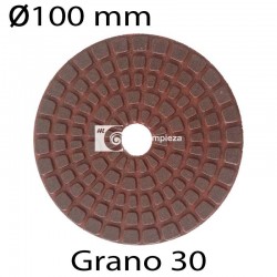 Disco diamantado T diámetro 100 grano 30