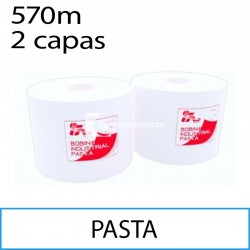 copy of 2 bobinas 450 m pasta de celulosa blanco