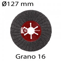 Disco semiflexible plano diámetro 127mm grano 16