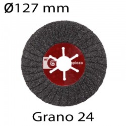 Disco semiflexible plano diámetro 127mm grano 24