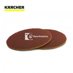 5 Cepillos-esponja circulares duras marrón 432 mm