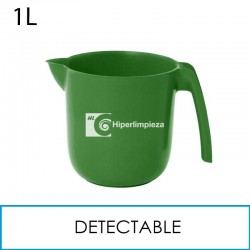 Jarra medidora detectable apilable 1L verde