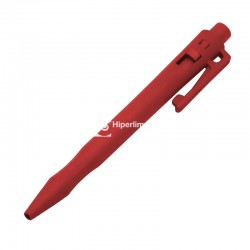 Bolígrafo detectable HP clip gel M101 rojo