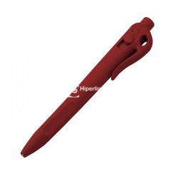 Bolígrafo detectable HP clip estándar M104 rojo