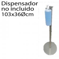 Dispensador de gel con soporte 103cm para botella