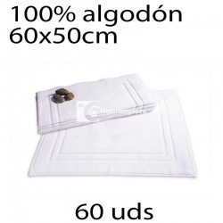 60 Alfombra para baño blanco algodón 700gr
