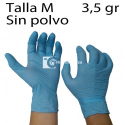 Guantes de nitrilo sensitive azul 100uds TM