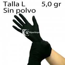 1000 guantes de nitrilo extra negro TL