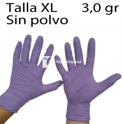 1000 guantes de nitrilo violeta TS