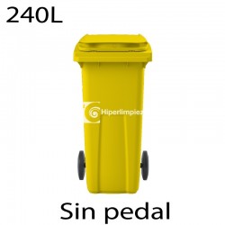 Contenedor de basura 120L amarillo