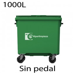 Contenedor basura 1000L premium verde