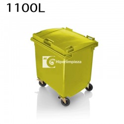 Contenedor de basura 1100 litros amarillo