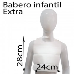 copy of 500 baberos desechables plastificados 15gr blanco