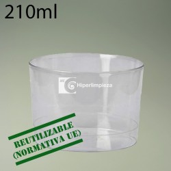 500 uds vasos chiquito PS 210 ml reutilizables