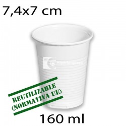 100 uds vasos blancos 80 ml