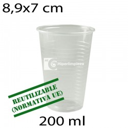 100 uds vasos blancos 80 ml