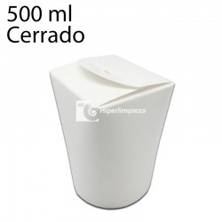 500 uds envases multifood blanco 500 ml