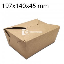 200 uds cajas multifood kraft medianas