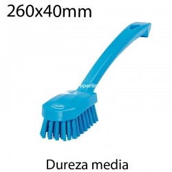 Cepillo de mano medio 260x40mm azul
