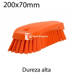 Cepillo de mano L duro 200x70mm naranja