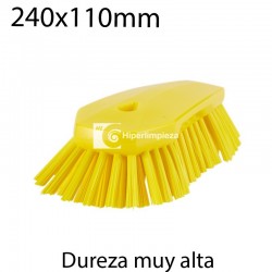 Cepillo de mano XL muy duro 240x110mm amarillo