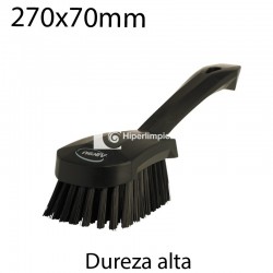 Cepillo de mano corto duro 270x70mm negro