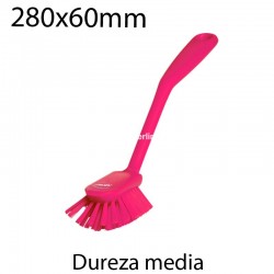 Cepillo de mano medio 280x60mm rosa