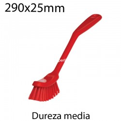 Cepillo de mano medio 290x25mm rojo
