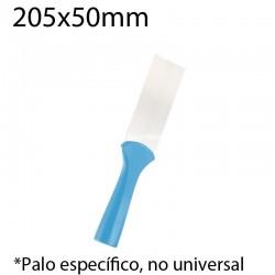 Espátula alimentaria para palo 205x50mm azul