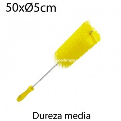 Cepillo limpiatubos alim 50mm medio amarillo