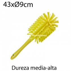 Cepillo limpiatubos alim 90mm medio-duro amarillo