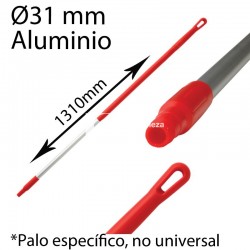 Mango alimentaria aluminio 1310mm rojo