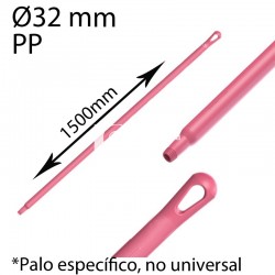 Mango alimentaria polipropileno 1500mm rosa